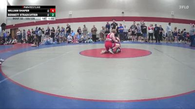 120/126 Semifinal - Bennett Stradcutter, Knights Youth Wrestling vs William Shafer, Dubose Middle School