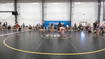 66 lbs Rr Rnd 5 - Violette Lasure, PA West Black - W vs Nora Johnson, MPOWER Girls Wrestling Club - W