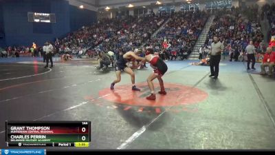 144 lbs Champ. Round 1 - Grant Thompson, Hunterdon Central Regional vs Charles Perrin, Delaware Military Academy