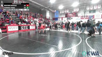 88-96 lbs Consolation - Brayden Barajas, Grove Takedown Club vs Dominec Perez, Grove Takedown Club