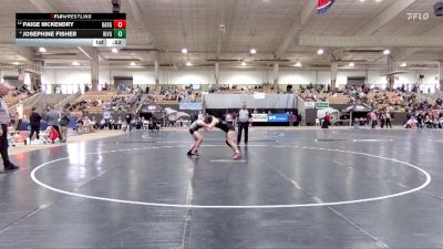 Girls 165 lbs 5th Place Match - Josephine Fisher, Riverdale High School vs Paige McKendry, Bartlett High School