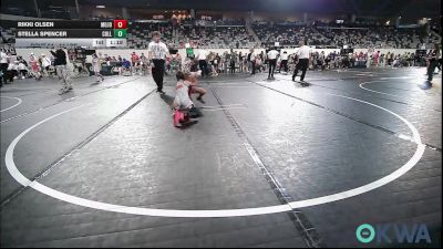 54 lbs 2nd Place - Rikki Olsen, Mojo Grappling Academy vs Stella Spencer, Collinsville Cardinal Youth Wrestling