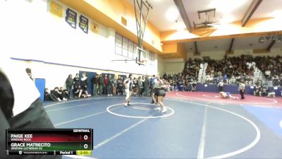 165 lbs Semifinal - Paige Kee, Window Rock vs Grace Matrecito, Arizona Lutheran HS