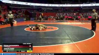 2 lbs Cons. Round 1 - Isaiah Duckworth, Carbondale vs Martin Paris, Oak Park (Fenwick)