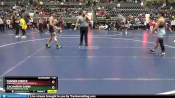 125 lbs Cons. Round 3 - Zachariah Sabin, Falcon Wrestling Club vs Tanner Pierce, Ironhawk Wrestling Academy IA