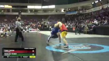 5A 220 lbs Champ. Round 1 - Merced Rubio, Carlsbad vs Tony Snow, Centennial