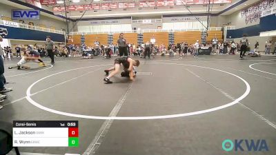 100 lbs Consolation - Lane Jackson, Darko Valley Wolf Pack vs Romeo Wynn, El Reno Wrestling Club