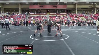 100 lbs Quarterfinal - Stephen Montoya, Hoisington Cardinals vs Opie Campbell, Salina Wrestling Club