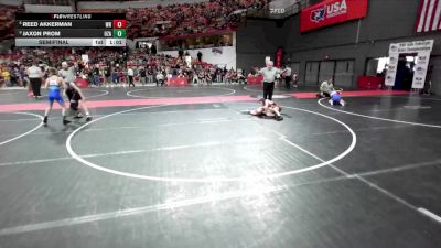 80 lbs Semifinal - Jaxon Prom, Ozaukee vs Reed Akkerman, Wisconsin Rapids