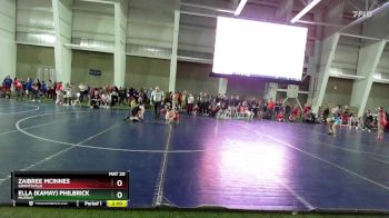 115 lbs Cons. Round 1 - Zaibree McInnes, Grantsville vs Ella (kamay) Philbrick, Murray