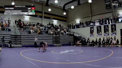 110 lbs Quarterfinals (8 Team) - Jansen Drumgoole, Greenbrier vs Livia Ross, Campbell