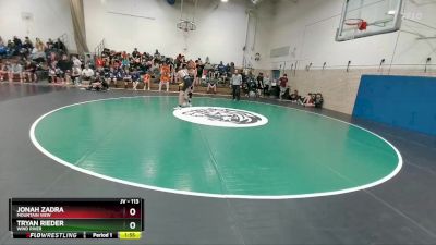 113 lbs Champ. Round 1 - Jonah Zadra, Mountain View vs Tryan Rieder, Wind River