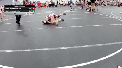 88 lbs Round 3 (6 Team) - Hudsyn Williams, Wrecking Crew vs Dane McNaughton, Quaker Nation