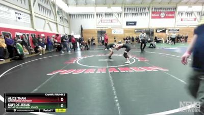 115 (117) Champ. Round 2 - Alice Than, Washington (Fremont) vs Sofi De Jesus, Archie Williams High School