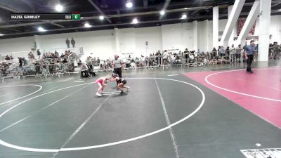 46 lbs Consi Of 4 - Brynn Peterson, Athlos Wrestling vs Hazel Grimley, California Grapplers