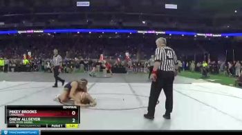 D4-189 lbs Semifinal - Mikey Brooks, Laingsburg vs Drew Allgeyer, Bark River-Harris