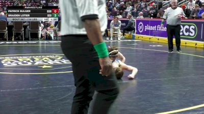 114 lbs Semifinal - Patrick Bulger, Derry Area vs Braiden Lotier, Bishop McDevitt