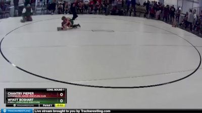 5 lbs Cons. Round 1 - Wyatt Boshart, O`Neill Leprechaun Wrestling vs Chantry Pieper, Gothenburg Junior Wrestling Club