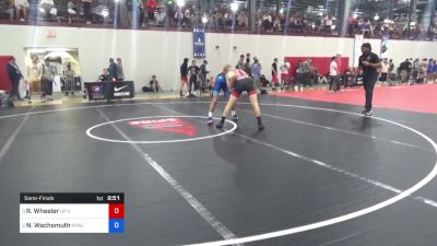 72 kg Semifinal - Ryan Wheeler, UP Vikings Wrestling Club vs Noah Wachsmuth, Nyac