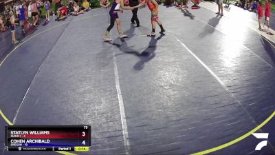 110 lbs Round 3 (8 Team) - Brighton Somes, Oregon vs Quinn Salois, Montana