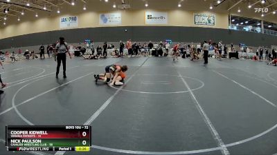 72 lbs Quarterfinal - Cooper Kidwell, Virginia Patriots vs Nick Paulson, Cavalier Wrestling Club