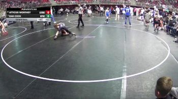 112 lbs Semifinal - Atticus Worthey, Auburn City Rec Wrestling Club vs Ean Cock, McCook Youth Wrestling Club