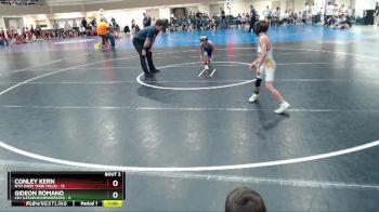 60 lbs Quarterfinals (8 Team) - Gideon Romano, LSH (LeSueur/Henderson) vs Conley Kern, NYM (New York Mills)