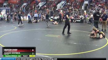 70 lbs Champ. Round 2 - Graycen Haigh, Three Rivers Wildcats vs Hudson Whitbeck, Holt WC