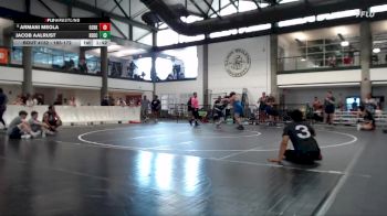 165-172 lbs Champ. Round 1 - Armani Meola, Aurora (East Aurora) vs Jacob Aalrust, Lisle