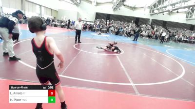 60-B lbs Quarterfinal - Luca Amato, Team Tugman vs Hudson Piper, Yale Street