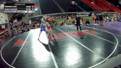 145 lbs Preston Lang, Utah 2 HS Boys vs Gage Clothier, Montana 1 HS Boys