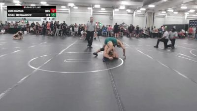132 lbs Round 8 (10 Team) - Noah Hernandez, New England Gold vs Luis Damas, CTWHALE Green