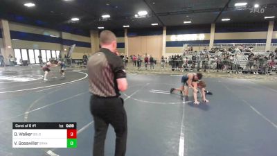 130 lbs Consi Of 8 #1 - Duraias Walker, Gold Rush Wr Ac vs Vincent Gosswiller, Granite WC