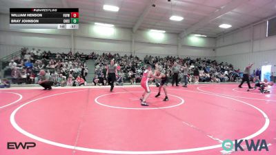 83 lbs Rr Rnd 2 - William Henson, Fort Gibson Youth Wrestling vs Bray Johnson, Checotah Matcats