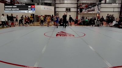 57 kg Cons. Round 2 - Anthony Isek, Indiana RTC vs Vincent Gioffre, New Jersey