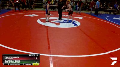 92 lbs Cons. Round 3 - Tripton James, Lusk Rawhide vs Rylan Gambler, Riverton USA Wrestling