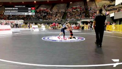 Intermediate Boys - 63 lbs Cons. Round 5 - Aaron Murphy, Nomad Wrestling Club vs Jackson Reyes, Red Wave Wrestling