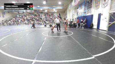 130 lbs Champ. Round 1 - Carol Peralta, Diamond Ranch vs Zelilah Elliston-Perez, Upland