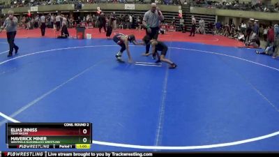 70 lbs Cons. Round 2 - Maverick Miner, Westfield Razorbacks Wrestling vs Elias Inniss, Team Nazar