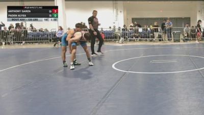 120 lbs Round Of 16 - Anthony Garza, CA vs Paden Alyea, VA