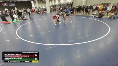 126 lbs Champ. Round 1 - Aaron Hernandez, Kansas vs Ayden Bollinger, Central Indiana Academy Of Wrestling