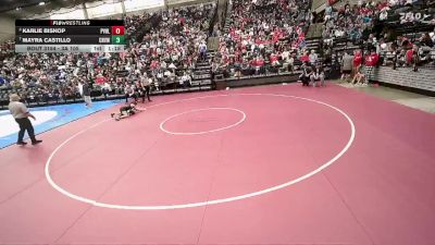 3A 105 lbs Semifinal - Karlie Bishop, Providence Hall vs Mayra Castillo, Canyon View