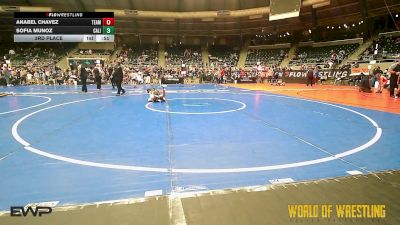 72 lbs 3rd Place - Anabel Chavez, Team Valley Wrestling Club vs Sofia Munoz, California Grapplers