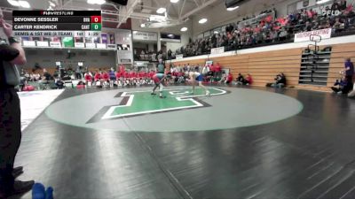 120 lbs Semis & 1st Wb (8 Team) - Carter Kendrick, Canton vs DeVonne Sessler, Bon Homme/Avon