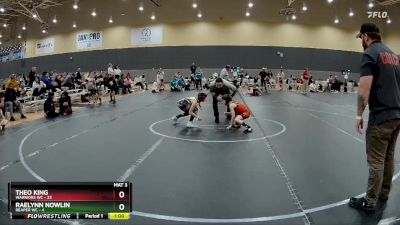 68 lbs Round 8 (10 Team) - Raelynn Nowlin, Reaper WC vs Theo King, Warriors WC