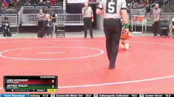 106 lbs Quarterfinal - Jake Hockaday, Brownsburg vs Jeffrey Bailey, River Forest.