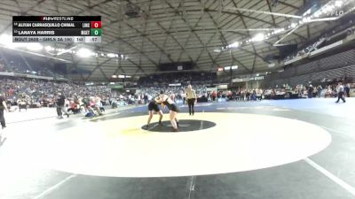 Girls 3A 190 lbs Cons. Round 3 - Lanaya Harris, Marysville Getchell (Girls) vs Aliyah Carrasquillo Chimal, Lincoln (Tacoma) (Girls)