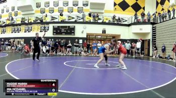 142 lbs Quarterfinal - Maddie Marsh, Red Cobra Wrestling Academy vs Mia McDaniel, Bulldog Premier Wrestling Club