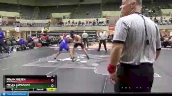 182 lbs Finals (8 Team) - Frank Giesen, New Prague vs Myles Gundgovi, Wayzata