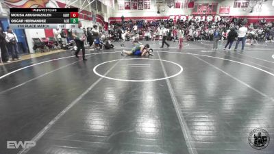 190 lbs 5th Place Match - Oscar Hernandez, Alisal vs Mousa Abughazaleh, Gilroy